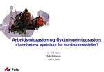 FAFO-FORSKER Jon Erik Dølvik holdt et innlegg om flyktningers intregrering i det norske arbeidsmarkedet under et møte i Fafo Østforum i desember.
